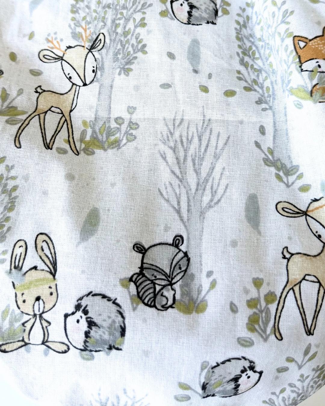 Doudou Premium Forêt – Tortue, Ours ou Lapin | Fait main