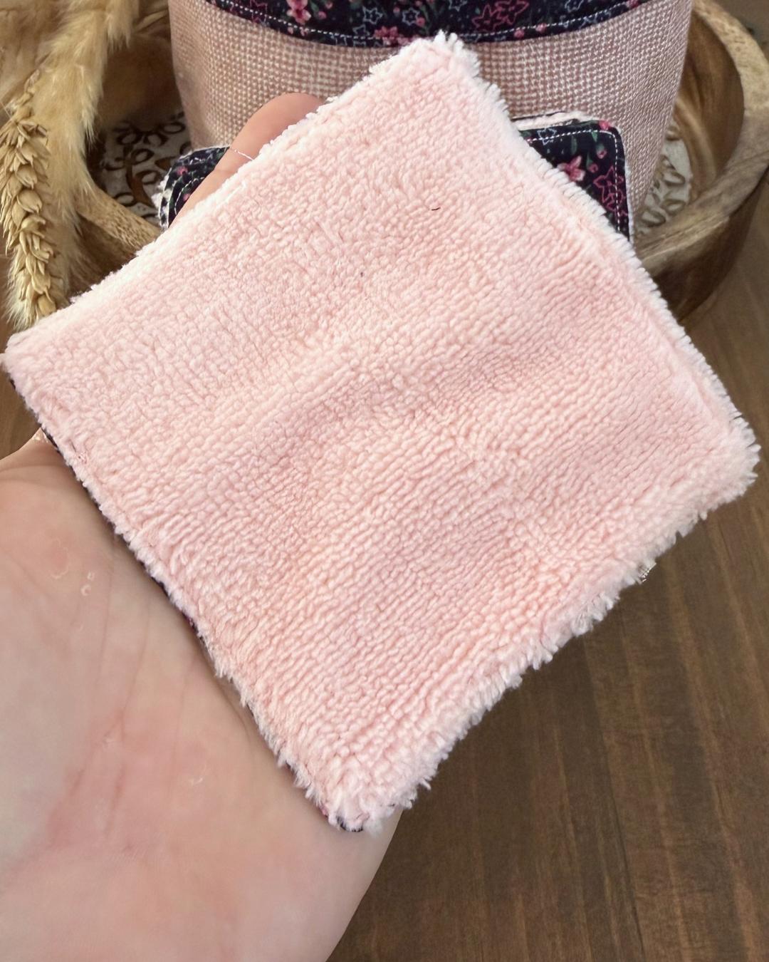 Ensemble salle de bain – Liberty noir & rose poudré 🌸