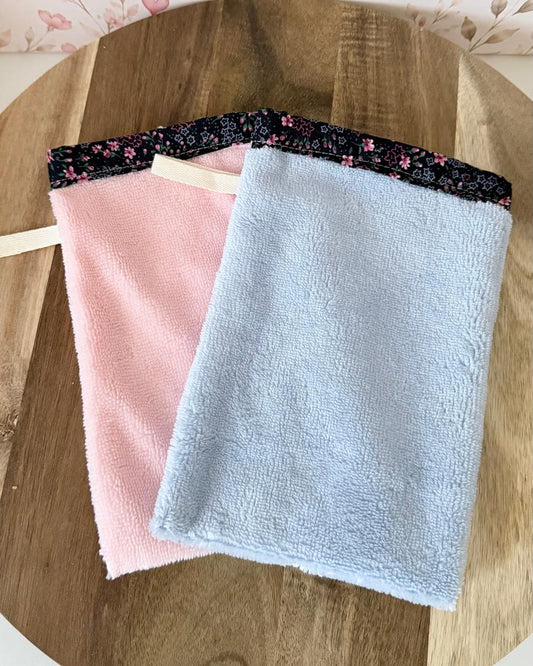 Gant de toilette en éponge de bambou – Fleur de Minuit