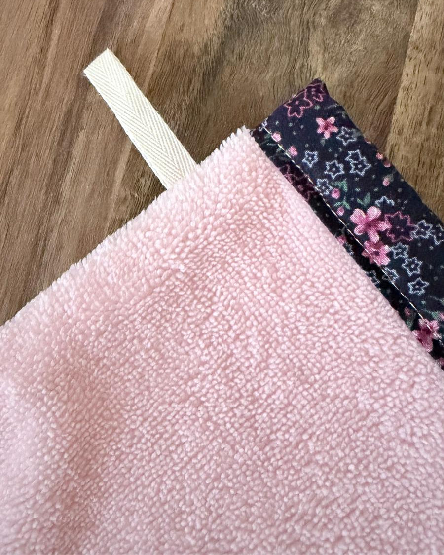 Gant de toilette en éponge de bambou – Fleur de Minuit