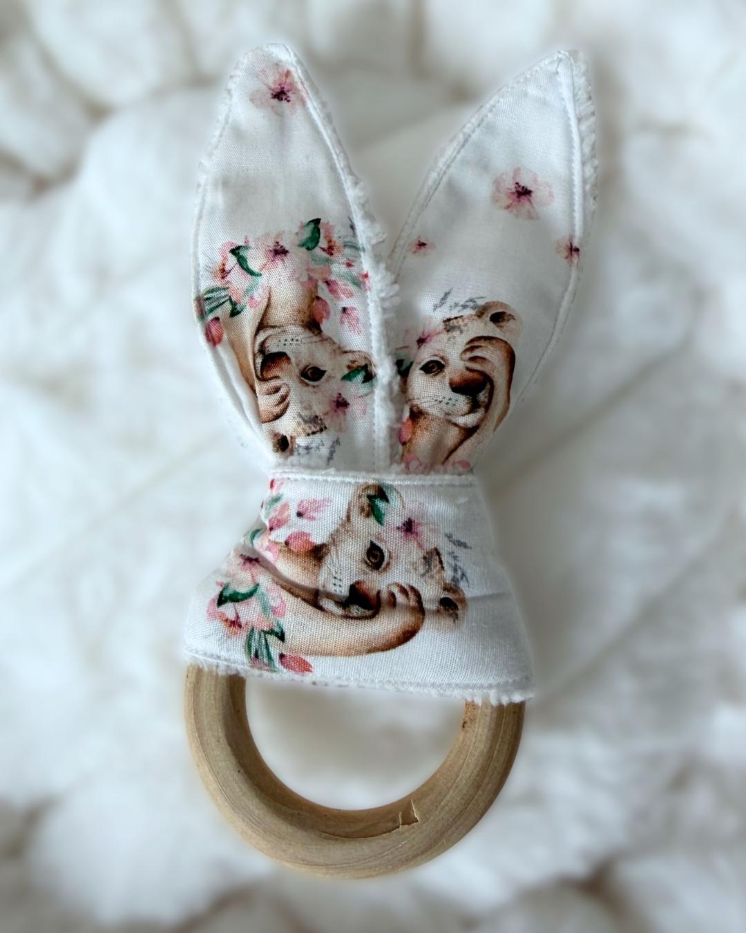 Anneau de dentition oreilles de lapin