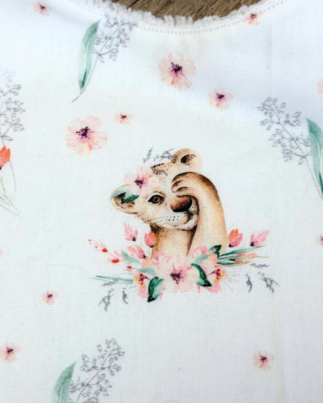 Bavoir naissance en coton & éponge de bambou