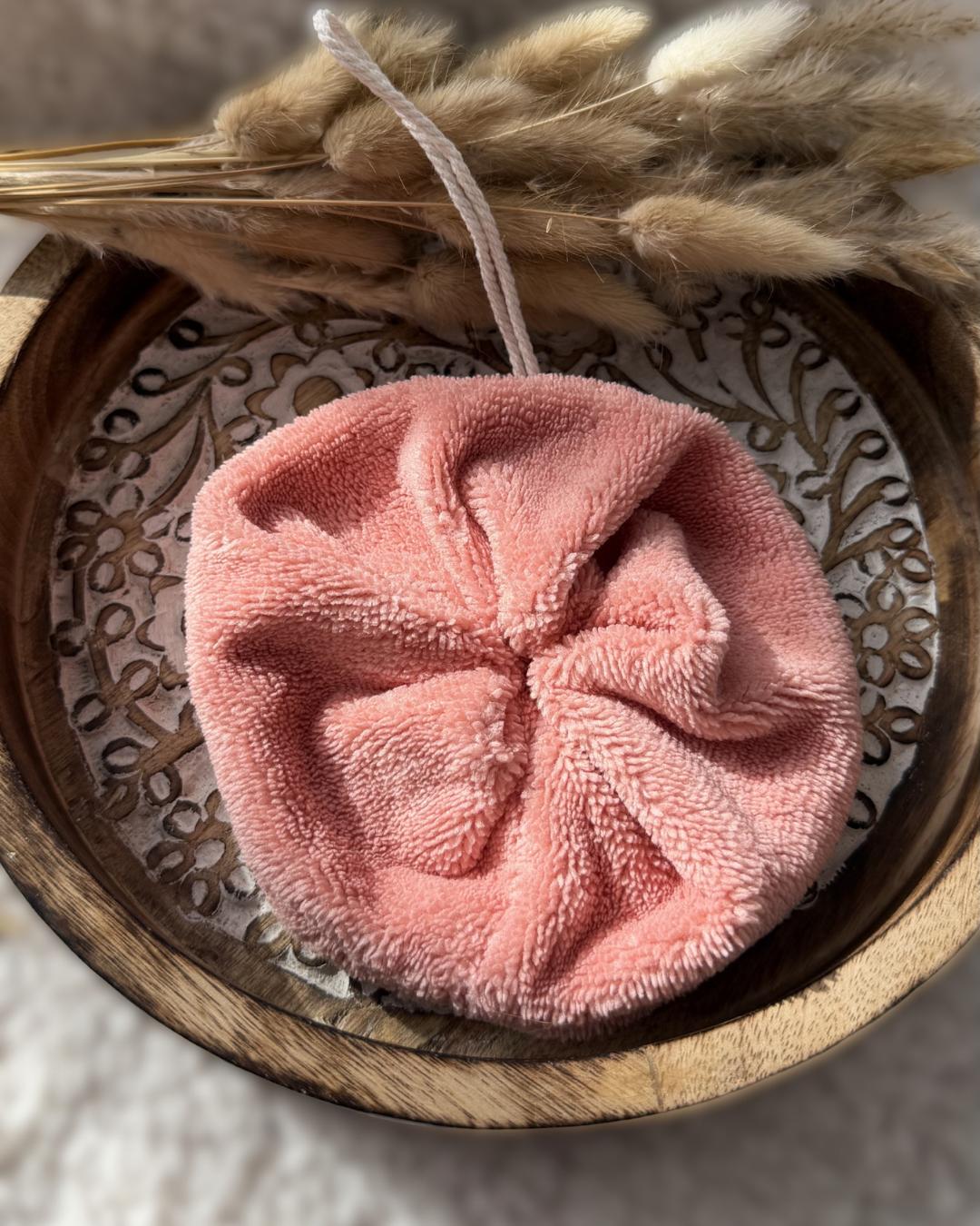 Fleur de douche en éponge de bambou