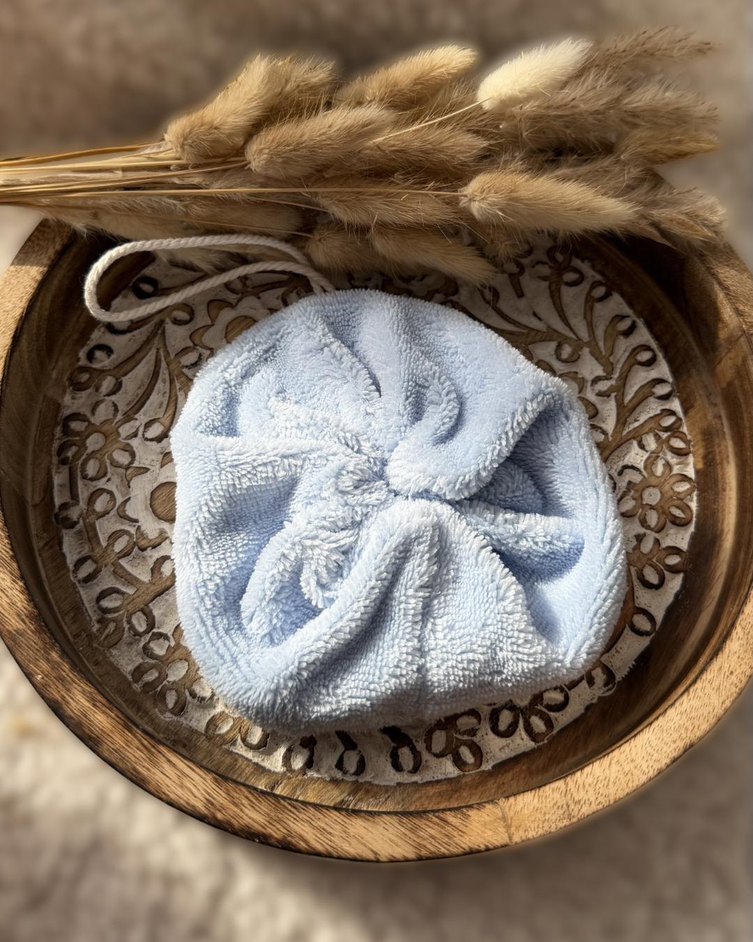 Fleur de douche en éponge de bambou