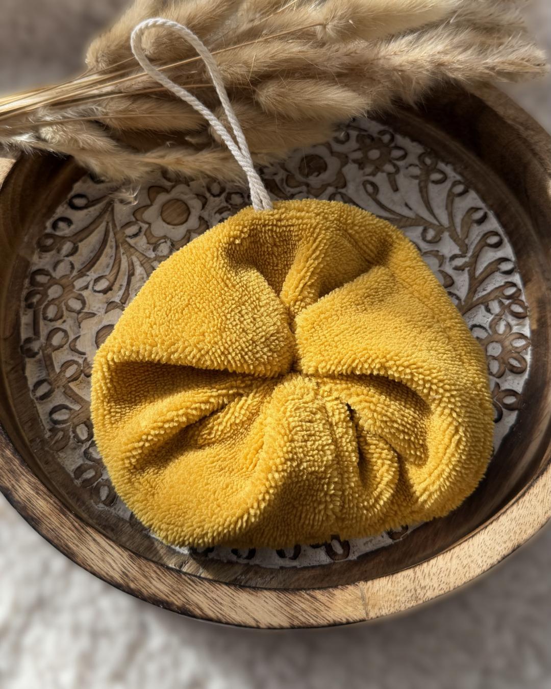 Fleur de douche en éponge de bambou